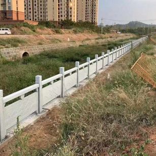 保山 白麻河道栏杆效果展示图