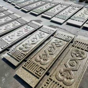 保山 黄金麻花岗岩外墙雕刻板