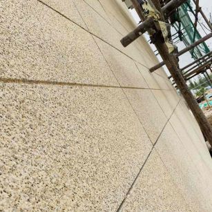 保山 黄金麻花岗岩荔枝面外墙干挂石材效果示例