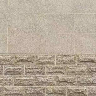 保山 黄金麻自然面蘑菇石配荔枝面干挂