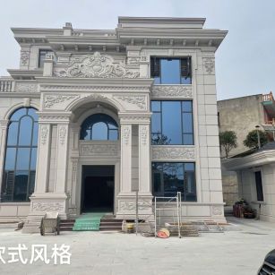 保山 白麻花岗岩别墅外墙干挂