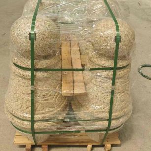 保山 黄金麻异形定制雕花——棒棒糖挡车柱
