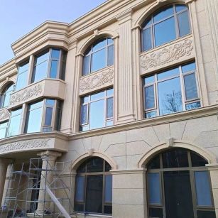 保山 黄金麻花岗岩别墅外墙干挂