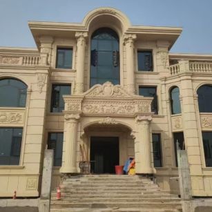 保山 黄金麻花岗岩别墅外墙干挂