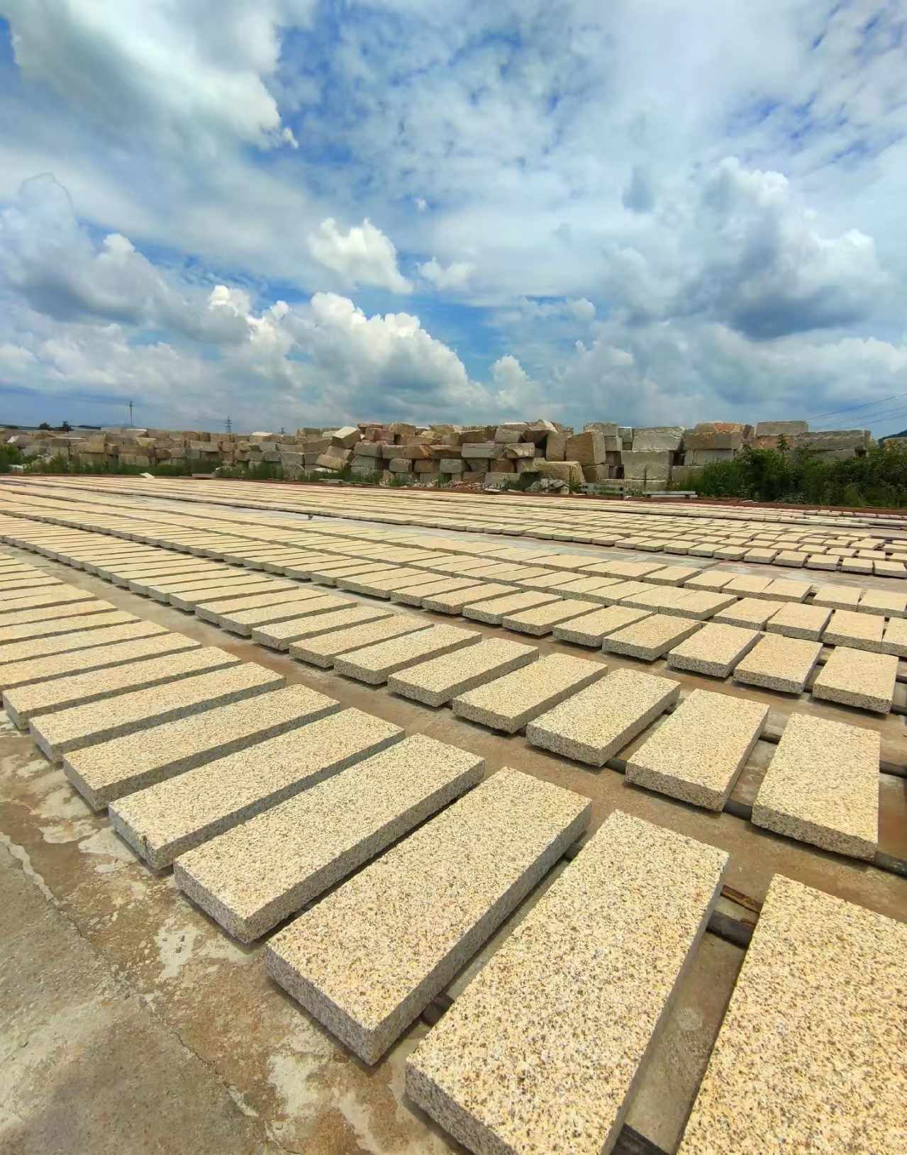 保山 黄金麻荔枝面花岗岩石材地铺石防护中