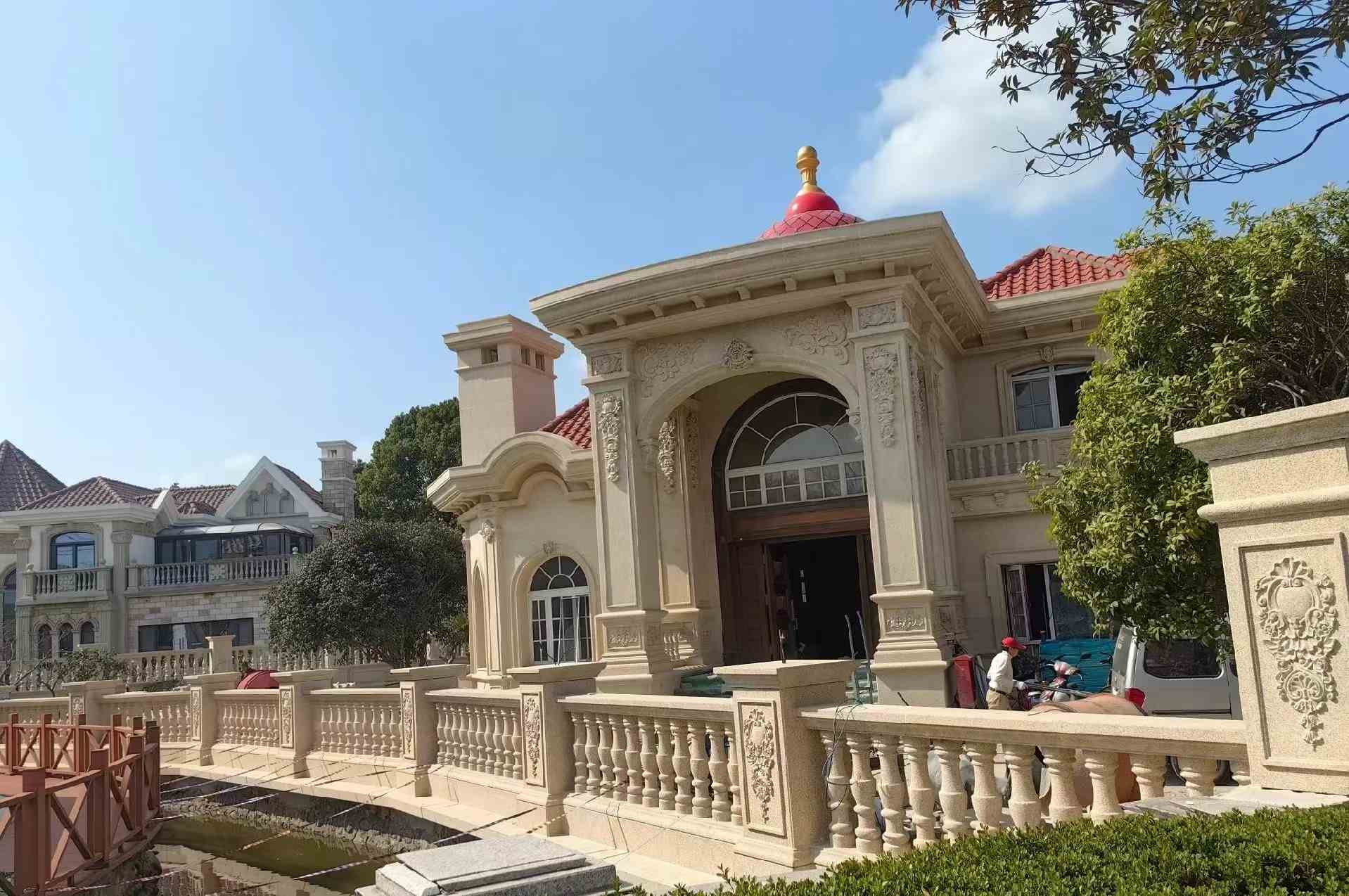 保山 黄金麻花岗岩欧式别墅