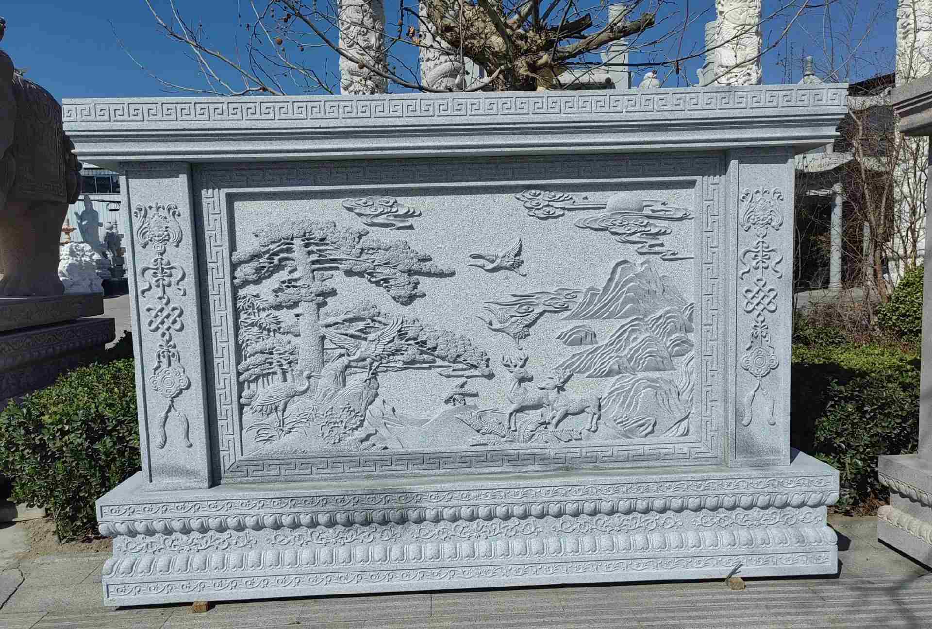 保山 芝麻白大型照壁，屏风，影壁